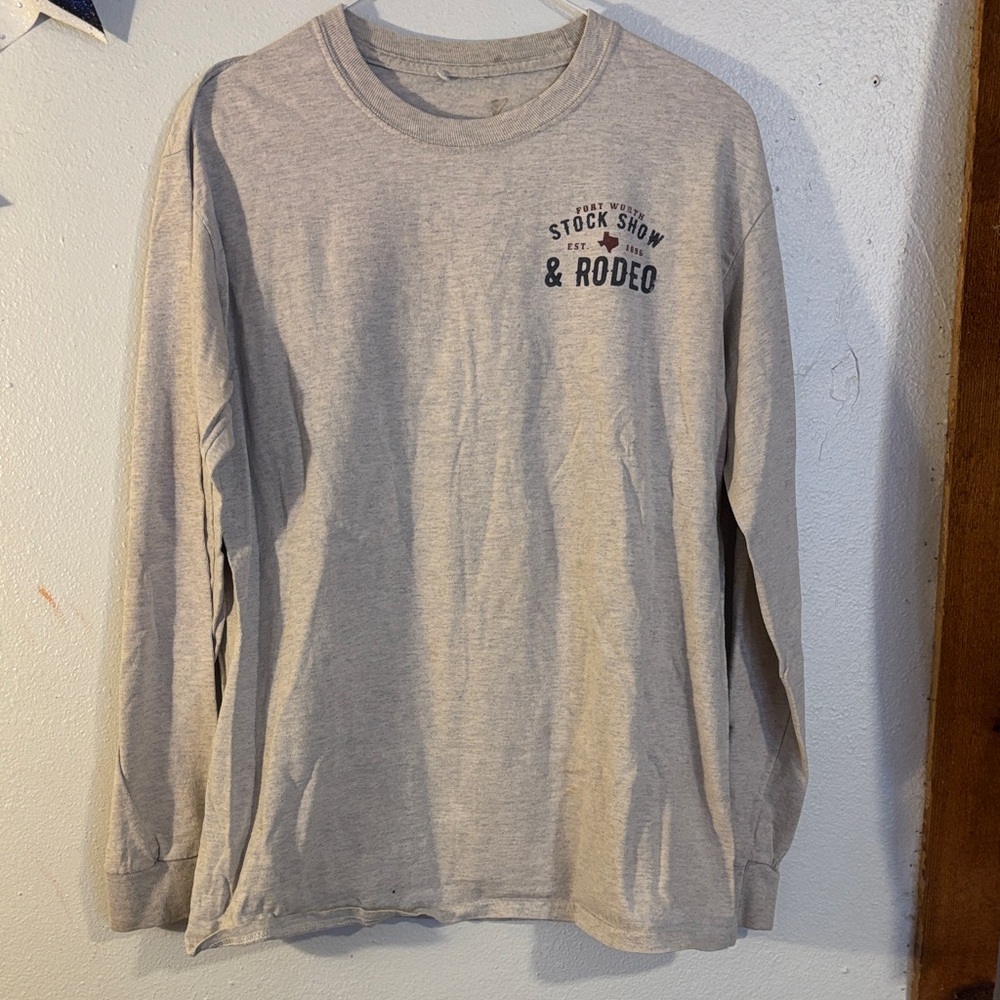Gray Long Sleeve Stock Show & Rodeo Shirt